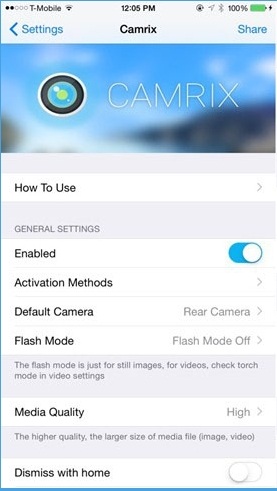 Camrix IOS8λղ v1.0.4k debʽ