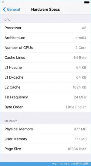 ios9ԽHardwareSpecs β鿴iPhone6sӲͼƬ3