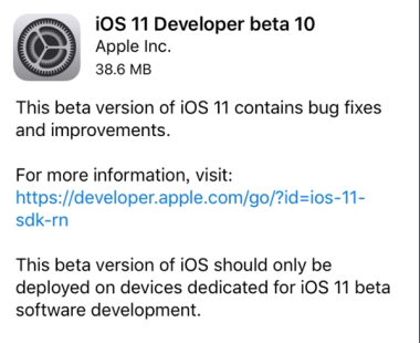 ios11 beta10ô