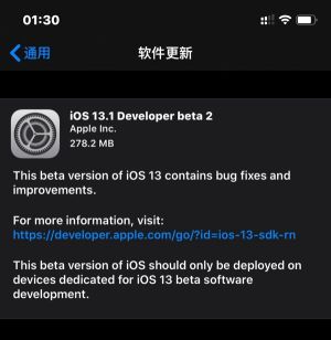 iOS13.1Beta2ļٷ԰ͼƬ1