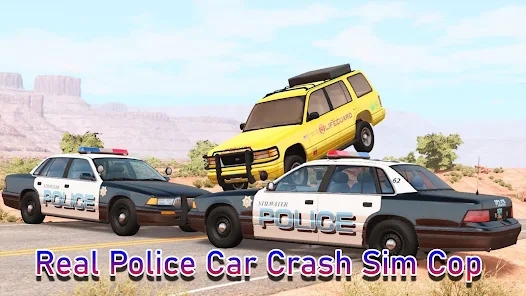 Real Police Car Crash Sim Cop Baixar apk para Android  0.1.4 screenshot 1