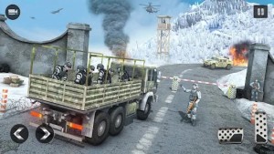 Simulador de condução de caminhão do exército mod apk Android图片1