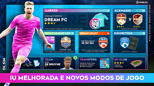 Dream League Soccer 2024 mod apk dinheiro e gemas ilimitados 2024图片1