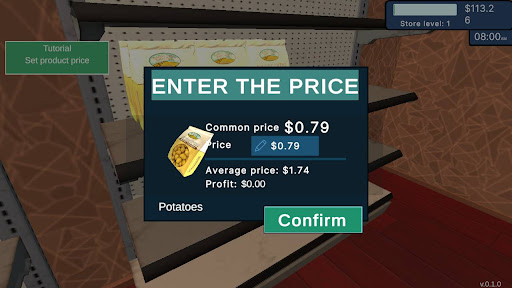 Supermarket Saler Simulator mod apk dinheiro ilimitado  0.1.7 screenshot 1