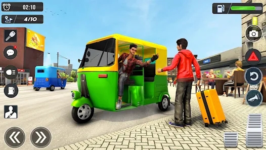 Tuk Tuk Auto Driving 3D Games mod apk Download for Android  v1.09 screenshot 1