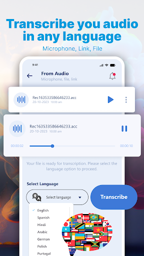 Translate Audio Video to Text mod apk premium desbloqueado última versão图片1