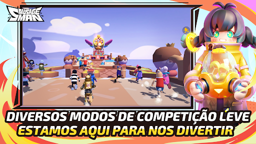 Sausage Man mod apk dinheiro e gemas ilimitados última versão 2024  17.58 screenshot 3