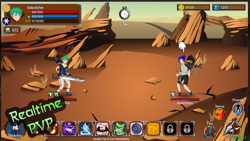 Ninja Master A Shinobi Saga mod apk dinheiro e gemas ilimitados  0.9.2.484 screenshot 3