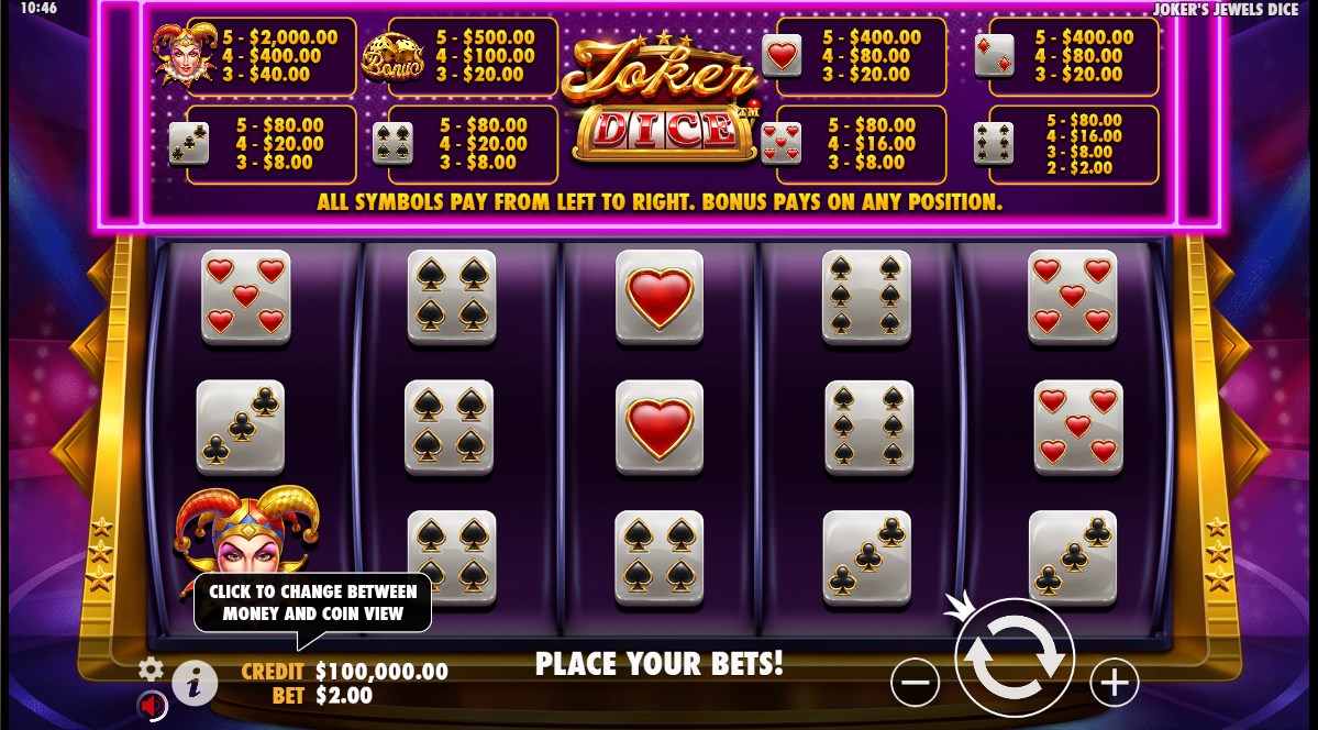 Joker’s Jewels Dice slot apk para android  1.0.0 screenshot 3