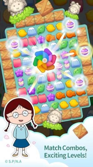 CHIBI MARUKO CHAN Match Puzzle apk download para android图片1