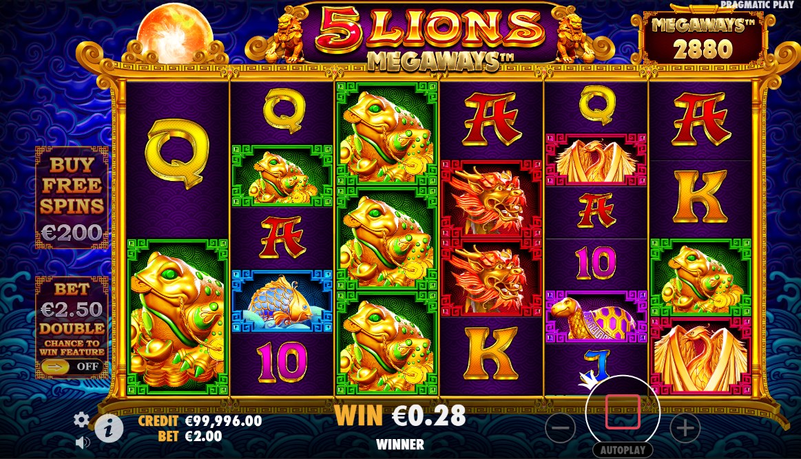 5 Lions Megaways slot apk para android  1.0.0 screenshot 2