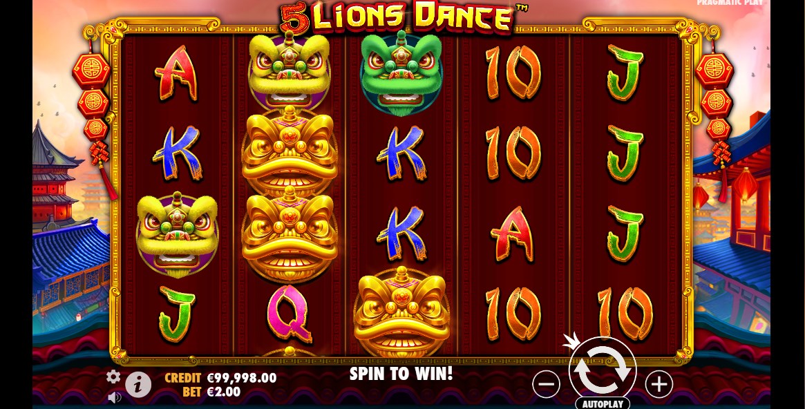 5 Lions Dance slot apk para android  1.0.0 screenshot 2