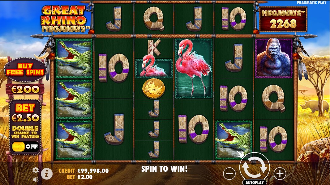 Great Rhino Megaways slot apk para android  1.0.0 screenshot 1