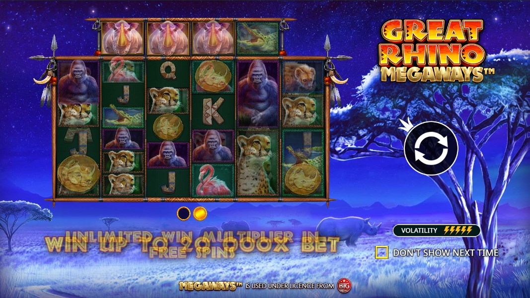 Great Rhino Megaways slot apk para android  1.0.0 screenshot 2