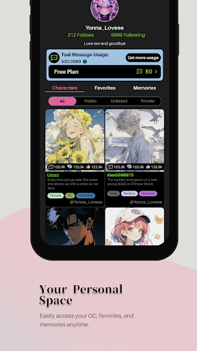 Crushon AI Roleplay Chat apk download última versão  2.2 screenshot 1