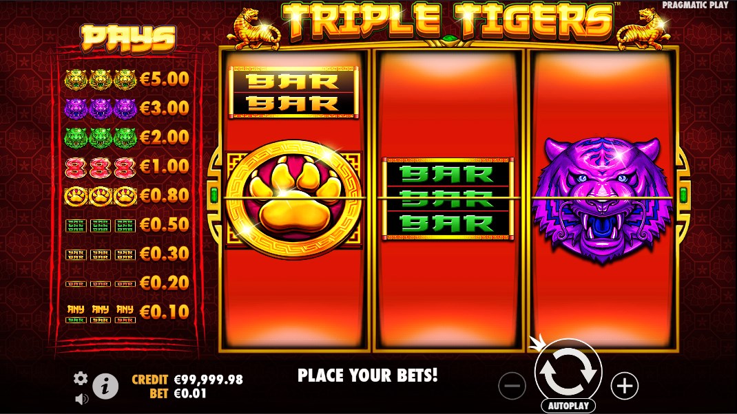 Triple Tigers slot apk para android  1.0.0 screenshot 1