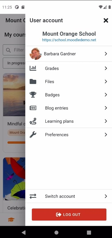 Moodle app para download Android  4.3.0 screenshot 1