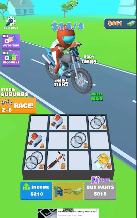 Idle Biker download apk para android  v1.0 screenshot 1