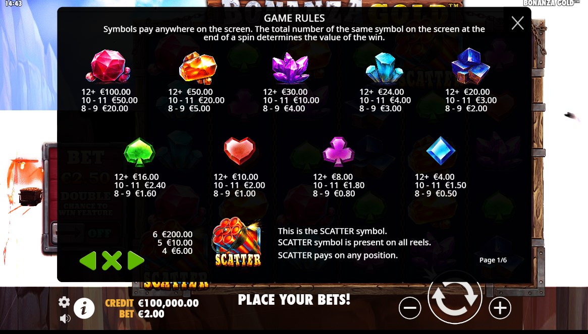 Bonanza Gold slot apk para android  1.0.0 screenshot 1