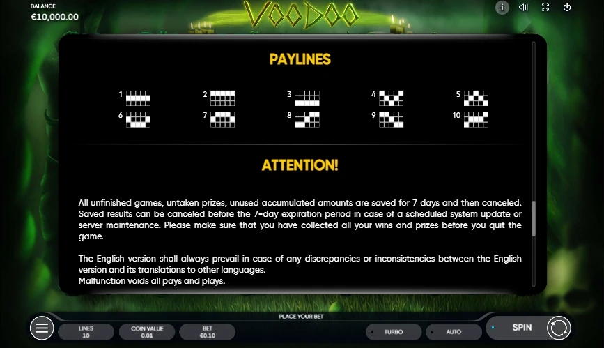 Voodoo Magic slot apk para android  1.0.0 screenshot 1