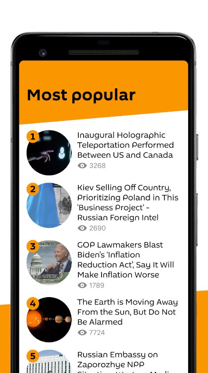 Sputnik News app para download Android  6.5 screenshot 3