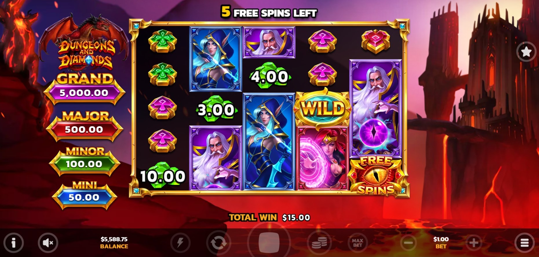 Dungeons and Diamonds slot apk para android  1.0.0 screenshot 2