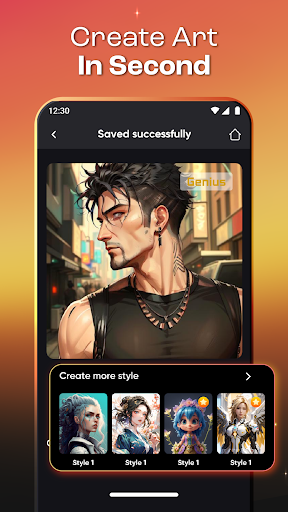 Genius AI Art Photo Editor mod apk 1.1.9 premium desbloqueado图片2