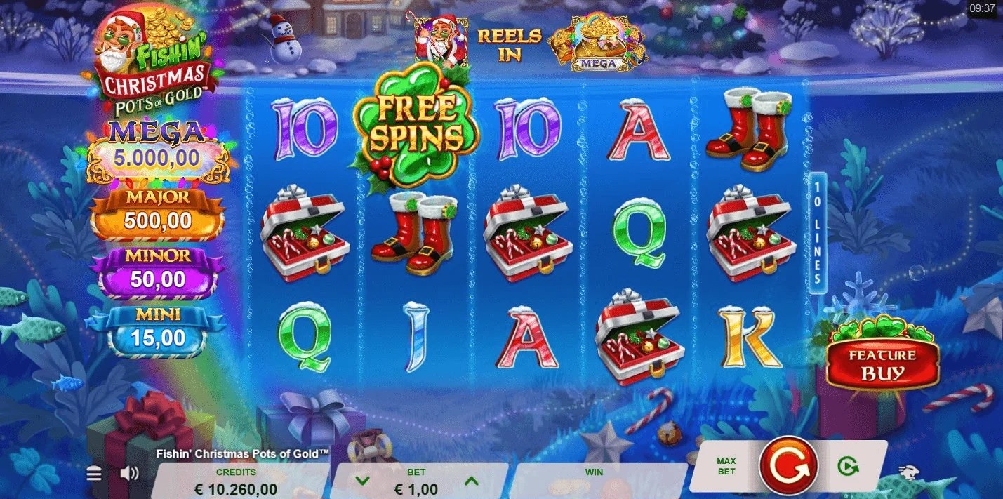 Fishin＇ Christmas Pots of Gold slot apk para android  1.0.0 screenshot 2