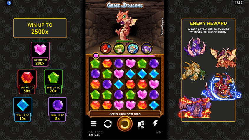 Gems & Dragons slot apk para android图片1