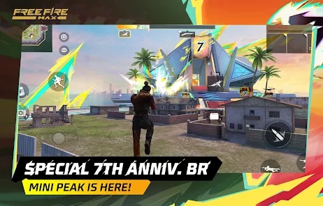 Free fire max 7th aniversário última versão  2.105.1 screenshot 3