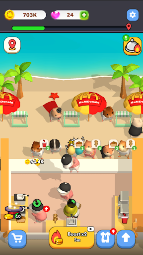 Chef Hamster Culinária Fofa mod apk dinheiro e gemas ilimitados  1.0.0 screenshot 2