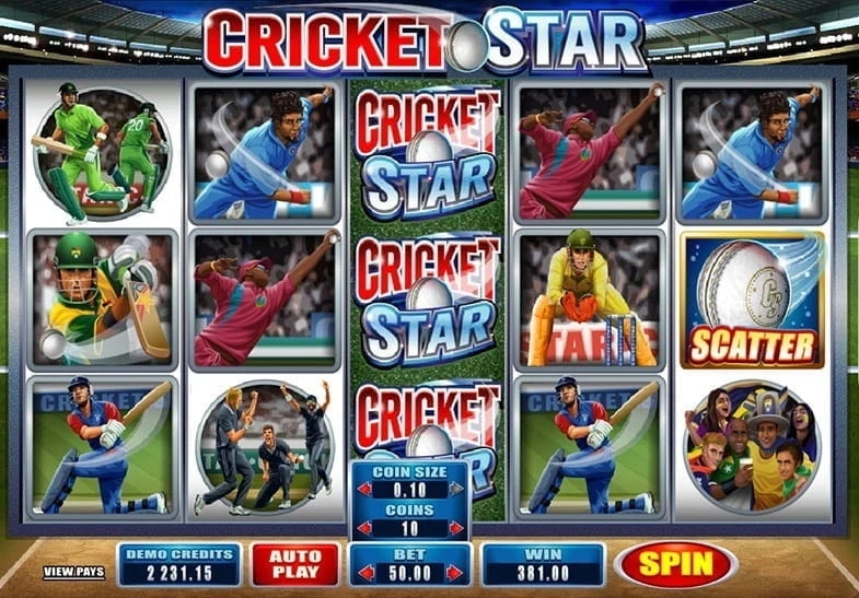 Cricket Star slot apk para android图片1