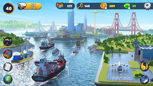 Port City Magnata dos Navios mod apk tudo ilimitado última versão  3.2.0 screenshot 1