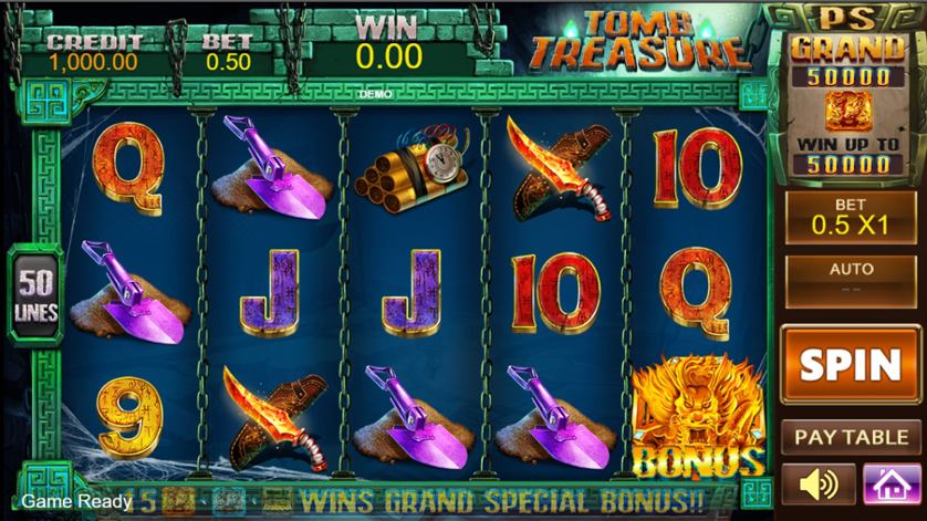 TOMB TREASURE slot apk para android  1.0.0 screenshot 3