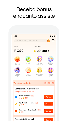 Kwai Lite ganhar dinheiro apk última versão 2024  10.3.20.534916 screenshot 3