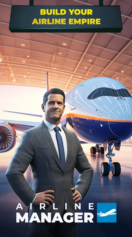 Airline Manager 2024 mod apk 2.8.1 dinheiro ilimitado última versão图片1