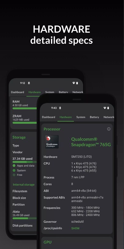 Devcheck Device & System Info Mod Apk Pro Desbloqueado图片1